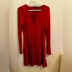 Orange express dress in size small